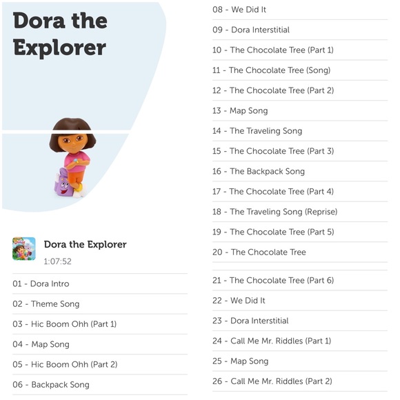 Tonie Box Disney Princesses, Dora the Explorer & Creative Tonies Bundle - Picture 5 of 12